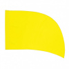 Poly Silk Flag  Arced YELLOW 